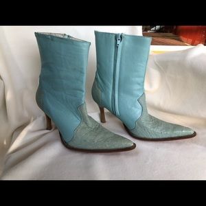 Ostrich Leather Western Boots